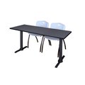 Cain Rectangle Tables > Training Tables > Cain Training Table & Chair Sets, 66 X 24 X 29, Grey MTRCT6624GY47GY